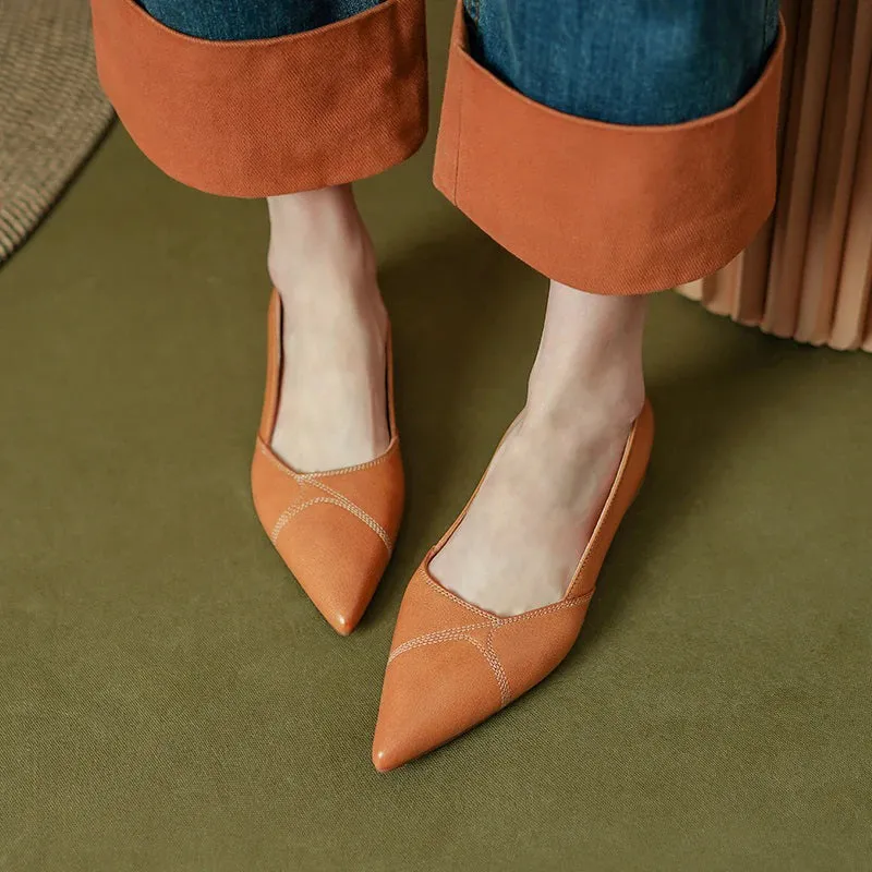 Simple and Stylish Everyday Pointed Toe Flats