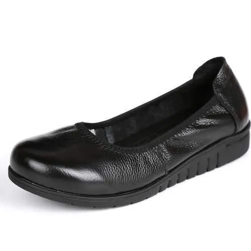 SOCOFY Pure Color Comfortable Soft Flats Shoes