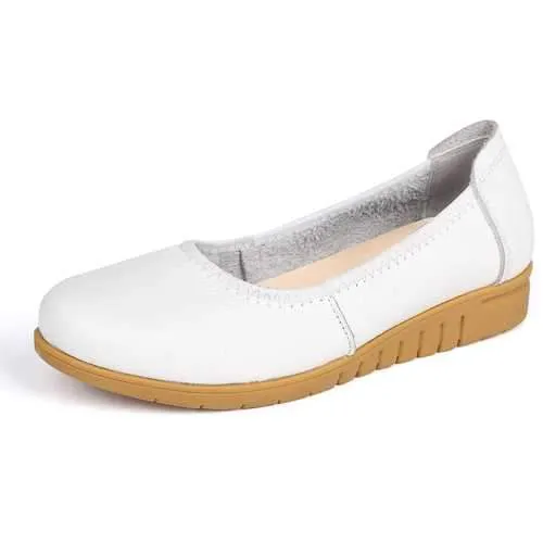 SOCOFY Pure Color Comfortable Soft Flats Shoes