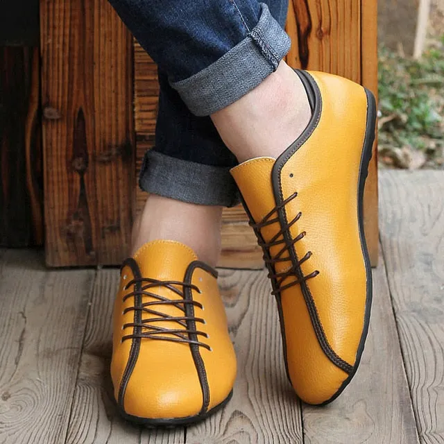 Soft Genuine Leather Casual Comfortable Shoes