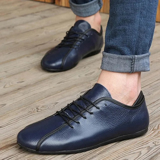 Soft Genuine Leather Casual Comfortable Shoes