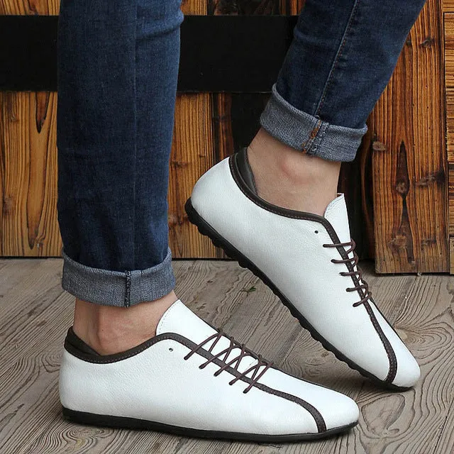 Soft Genuine Leather Casual Comfortable Shoes