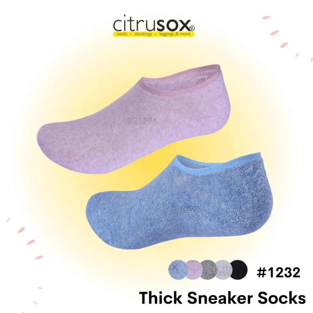 Thick Sneaker Socks with Non-slip Heel