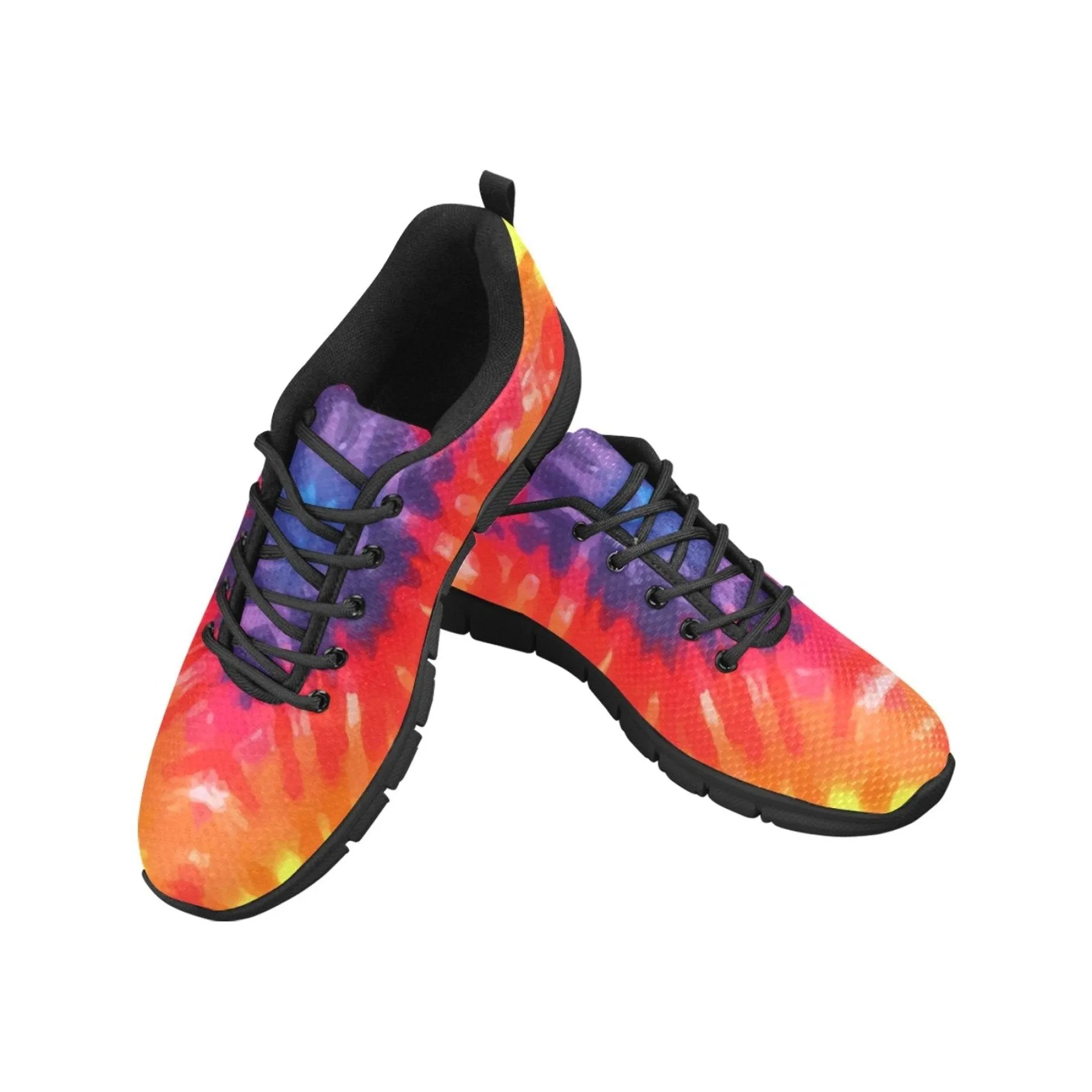 Uniquely You Sneakers for Women, Orange Tie-Dye  - Running Shoes