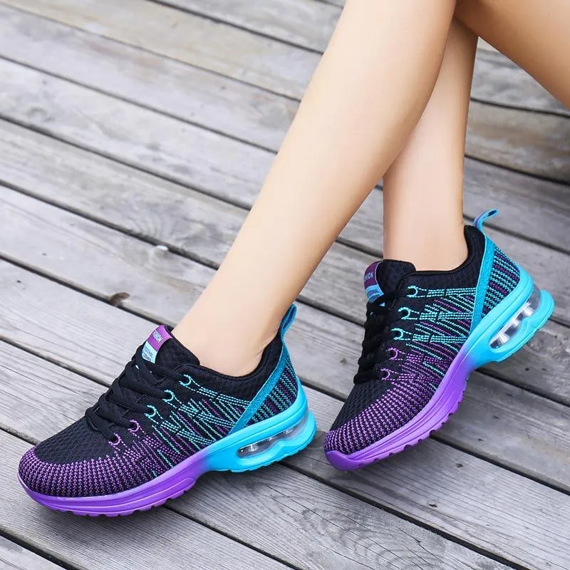 Woman Comfortable Lightweight Breathable Hollow Lace-Up Shoes